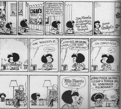 Mafalda: los extranjerismos en la publicidad